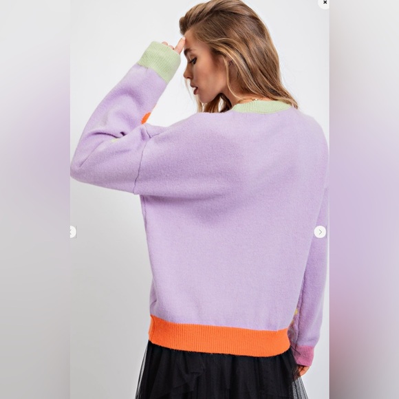 #097 Last 2 Easel Daisy Sweater - Picture 5 of 5